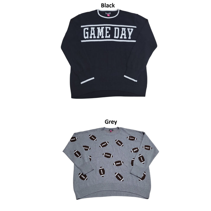 Vince Camuto Women's Game Day Comfort Crewneck Pullover Sweater