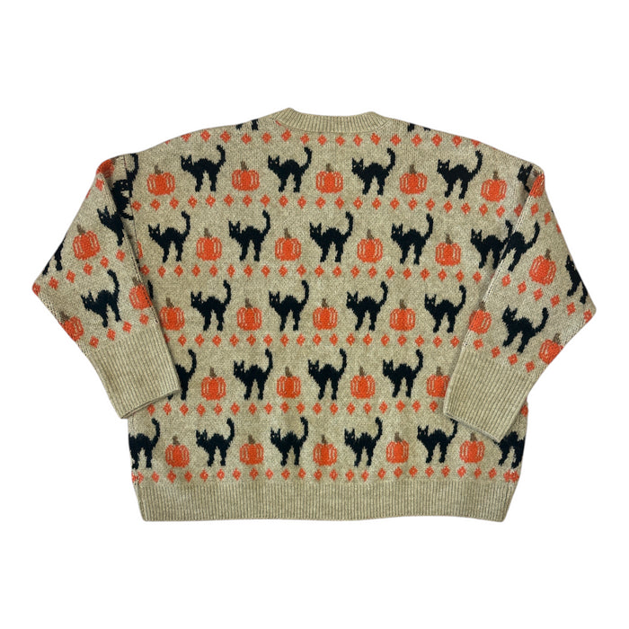 Vince Camuto Women's Knitted Long Sleeve Pullover Halloween Sweater