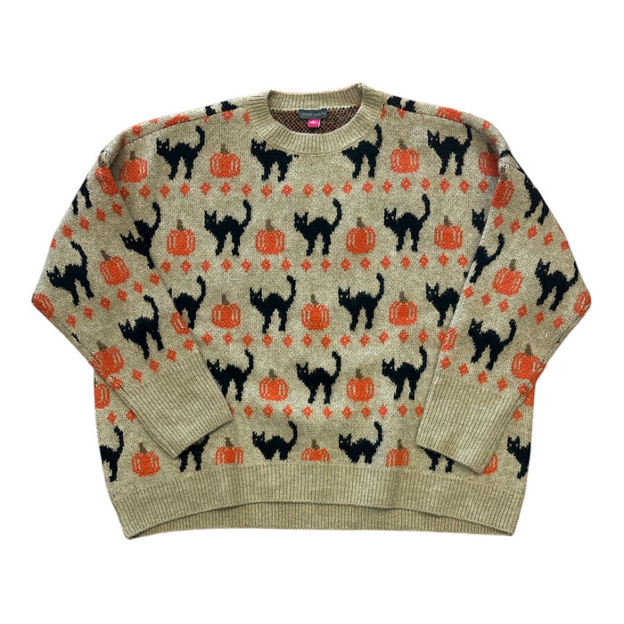 Vince Camuto Women's Knitted Long Sleeve Pullover Halloween Sweater
