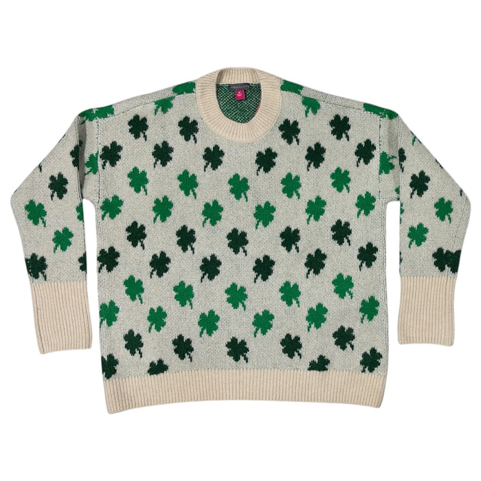 Vince Camuto Women's Relaxed Fit Cozy & Festive St. Patrick's Day Sweater