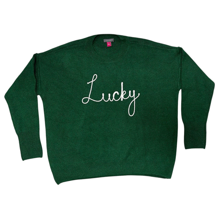 Vince Camuto Women's Relaxed Fit Cozy & Festive St. Patrick's Day Sweater