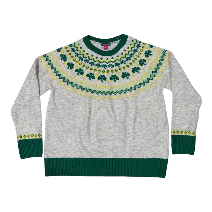 Vince Camuto Women's Relaxed Fit Cozy & Festive St. Patrick's Day Sweater