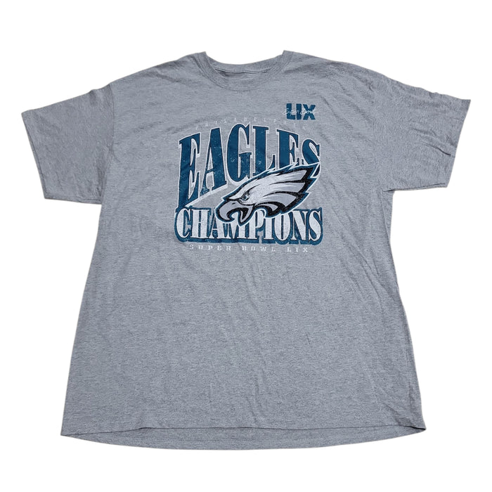 NFL Men's Comfortable Graphic Print Crewneck Short Sleeve Shirt (Eagles, L)