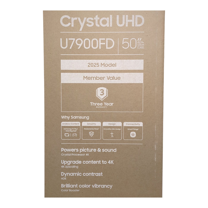 Samsung 50" Class 4K Crystal UHD Smart TV, UN50U7900FD