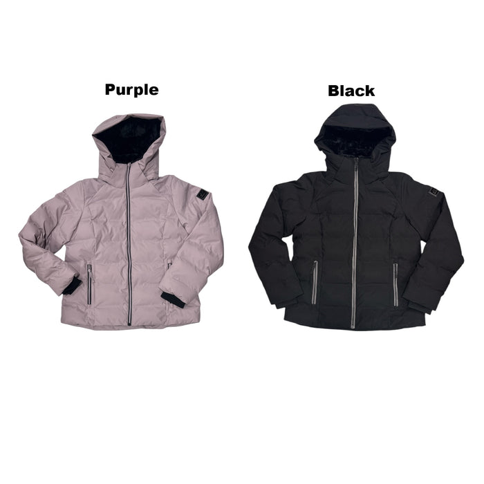ZeroXposur Women's Seamless Insulated Puffer Jacket w/ Removable Hood