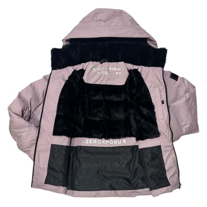 ZeroXposur Women's Seamless Insulated Puffer Jacket w/ Removable Hood