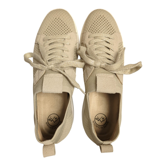 White Mountain Women's Lightweight Breathable Knit Lace-Up Sneaker