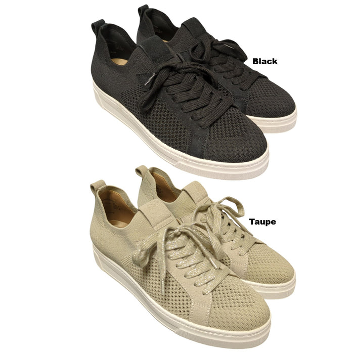 White Mountain Women's Lightweight Breathable Knit Lace-Up Sneaker