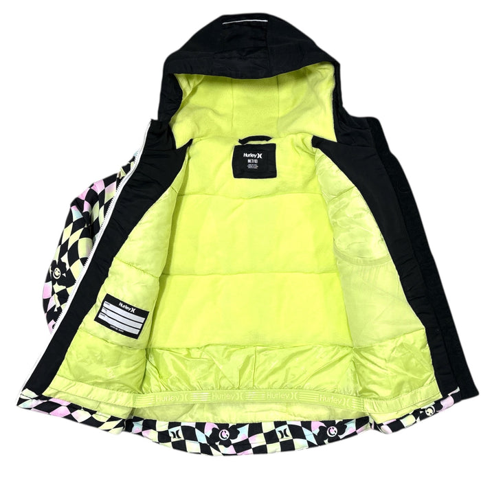 Hurley Girls Warm Artic Fleece Lined Water Resistant Multi Pocket Snow Jacket