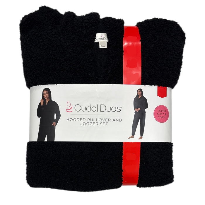 Cuddl Duds Women's Super Soft Cozy Hooded Pullover & Jogger Lounge Set