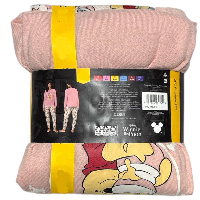 Licensed Women's 2 Piece Long Sleeve Pullover & Jogger Lightweight Pajama Set
