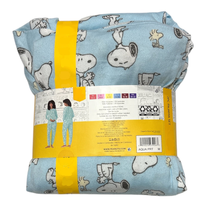 Licensed Women's 2 Piece Long Sleeve Pullover & Jogger Lightweight Pajama Set