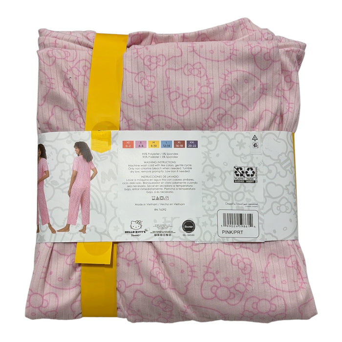 Richard Leeds Women's Character Lightweight Short Sleeve/Ankle Pant Pajama Set