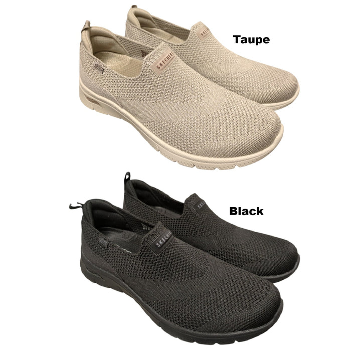 Skechers Women's Arch Comfort Flexible Traction Outsole Slip-On Shoe