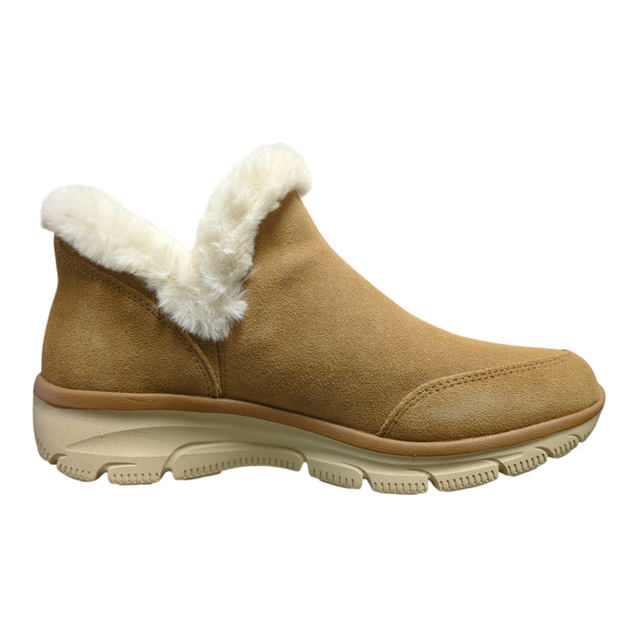 Skechers Women's Swift Fit Easy Going Vegan Suede Faux Fur Trimmed Boot