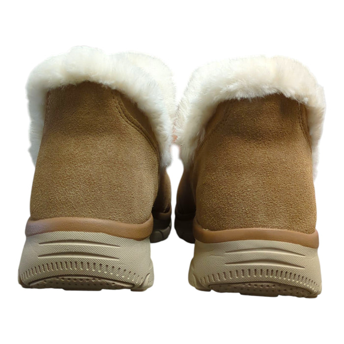 Skechers Women's Swift Fit Easy Going Vegan Suede Faux Fur Trimmed Boot