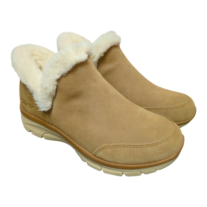Skechers Women's Swift Fit Easy Going Vegan Suede Faux Fur Trimmed Boot