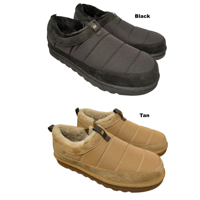 Skechers Men's Lightweight Slip-On House Shoe with Luxe Foam Insoles, Wide