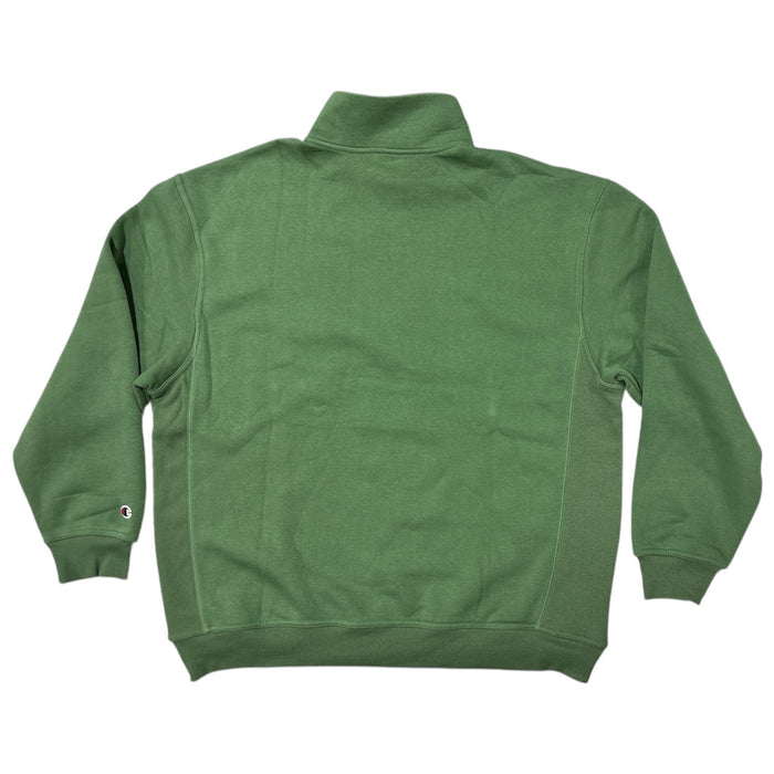 Champion Men's Midweight Embroidered Logo Quarter-Zip Mock Neck Pullover