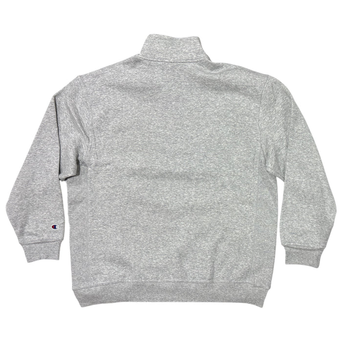 Champion Men's Midweight Embroidered Logo Quarter-Zip Mock Neck Pullover