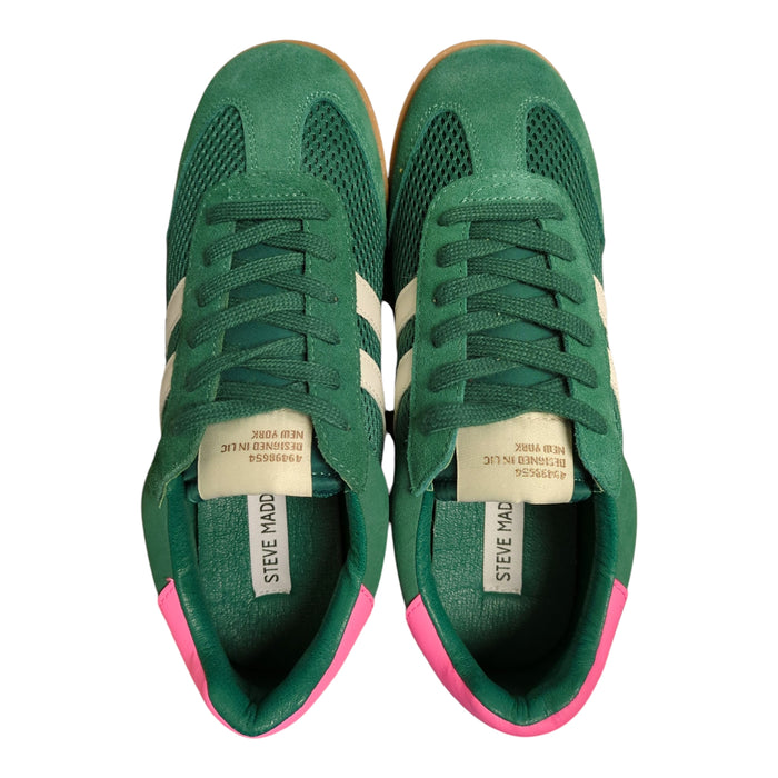 Steve Madden Women's Retro-Inspired Suede Lace-Up Sneaker