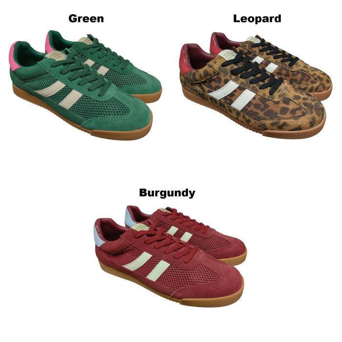 Steve Madden Women's Retro-Inspired Suede Lace-Up Sneaker