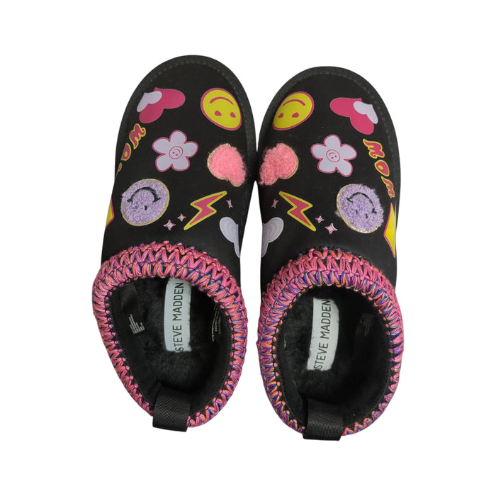 Steve Madden Girls Faux Fur Lined Everyday Slip-On Slipper