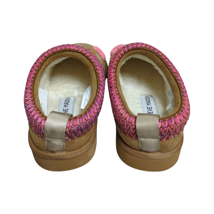 Steve Madden Girls Faux Fur Lined Everyday Slip-On Slipper