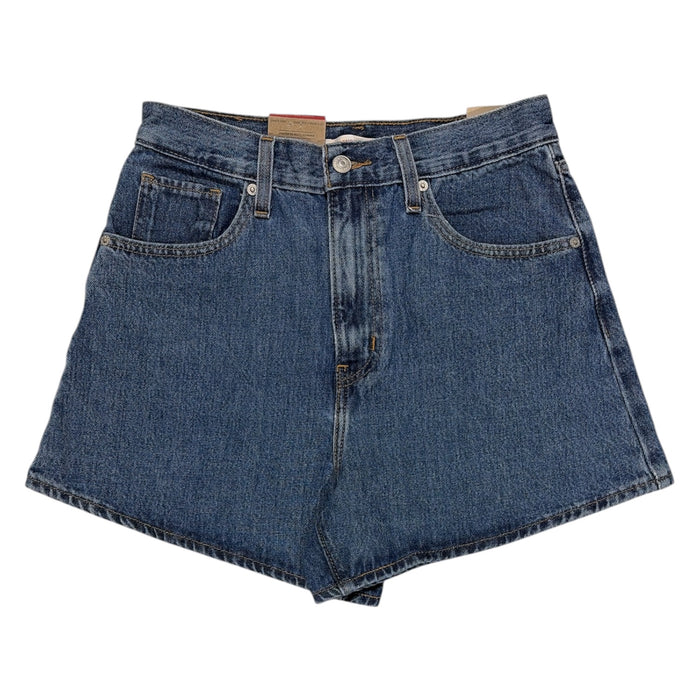 Levi's Women's High-Waisted Relaxed Fit 5 Pocket Cotton Denim Mom Short