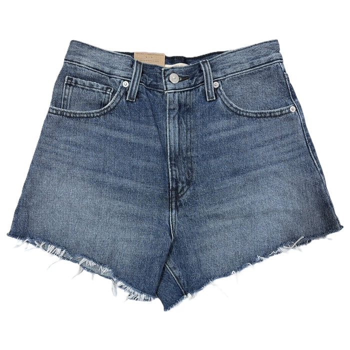 Levi's Women's High-Waisted Relaxed Fit 5 Pocket Cotton Denim Mom Short
