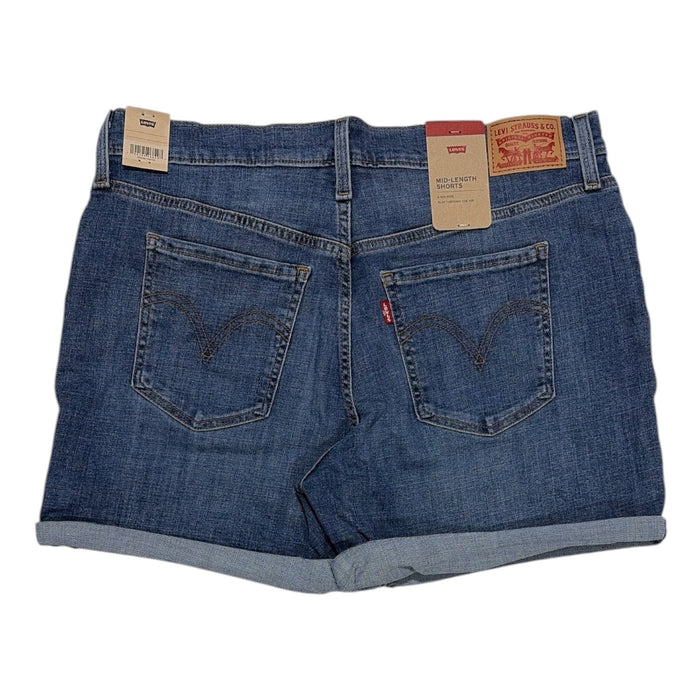 Levi's Women's Mid-Length Slim Fit 5 Pocket Stretch Denim Short