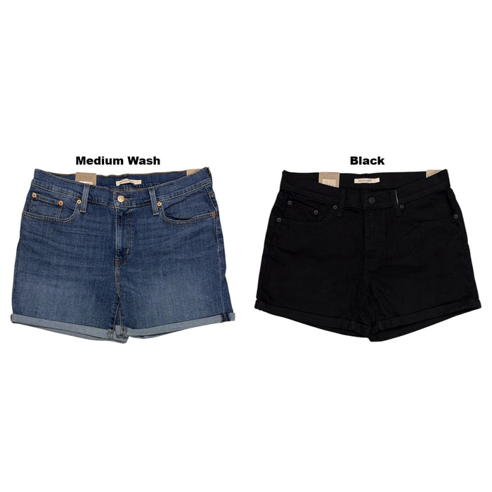 Levi's Women's Mid-Length Slim Fit 5 Pocket Stretch Denim Short