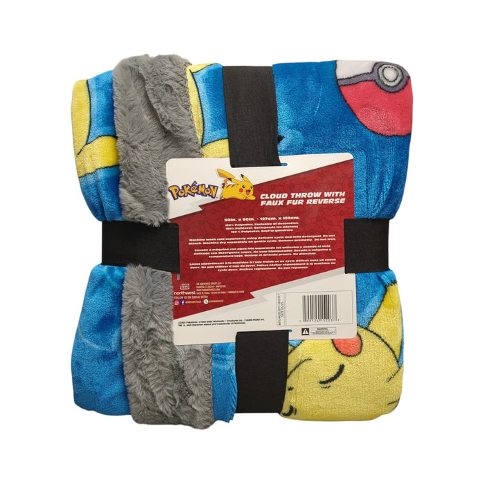 Northwest Licensed Character Plush Faux Fur Kids Throw Blanket, 50" x 60"