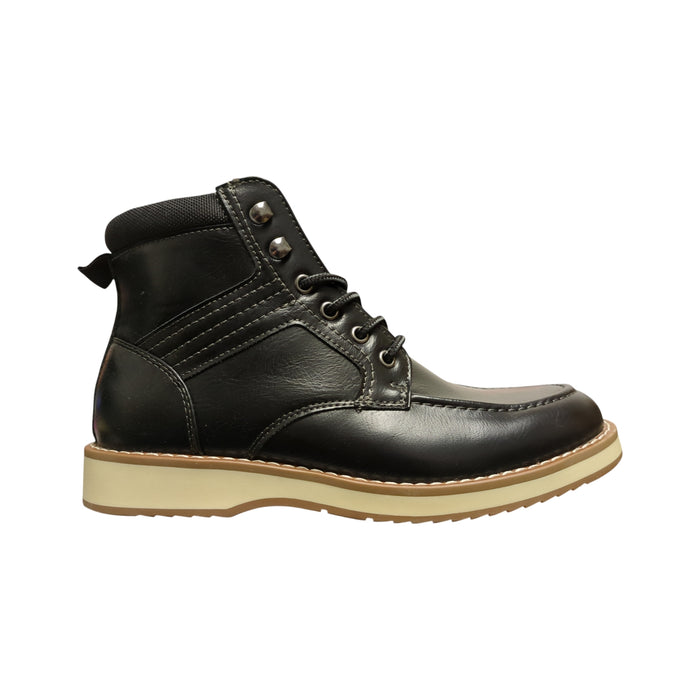 Steve Madden Men's Light Weight Faux Leather Casual Lace-Up Boot