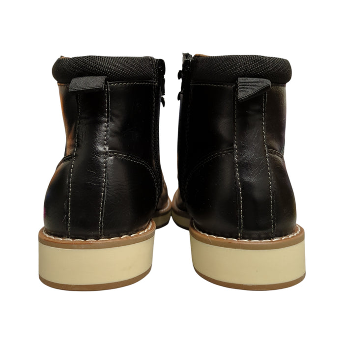 Steve Madden Men's Light Weight Faux Leather Casual Lace-Up Boot