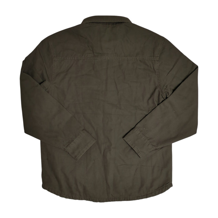 Coleman Men's Fleece Lined Snap Closure Canvas Shirt Jacket