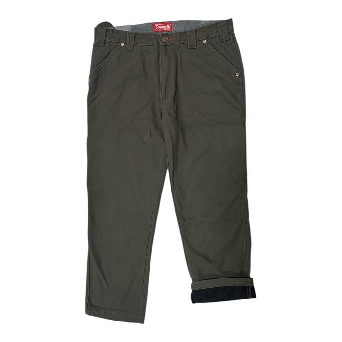 Coleman Men's Extra Warm Durable Canvas Fleece Lined Utility Pant