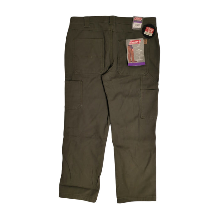 Coleman Men's Extra Warm Durable Canvas Fleece Lined Utility Pant