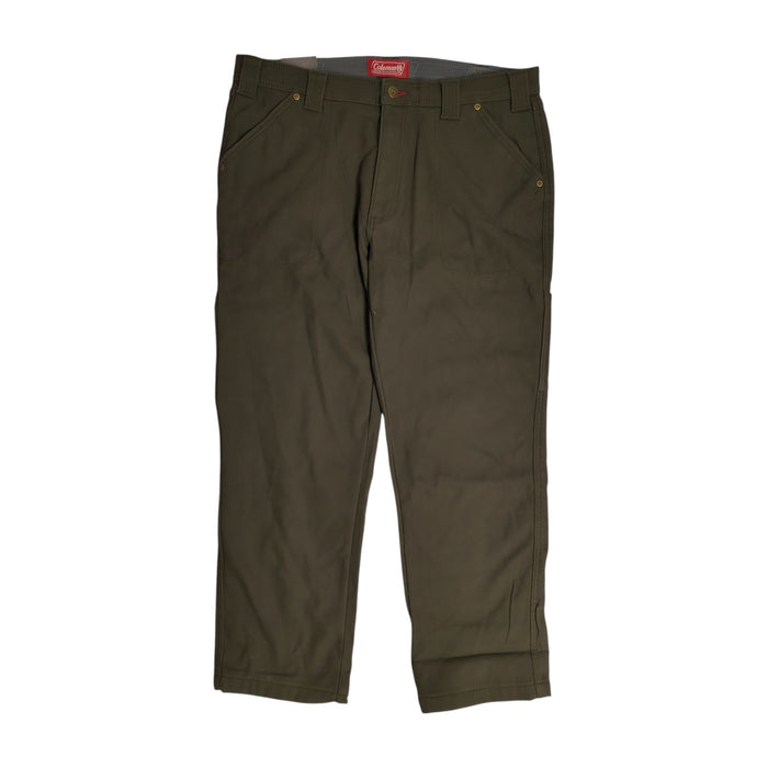 Coleman Men's Extra Warm Durable Canvas Fleece Lined Utility Pant