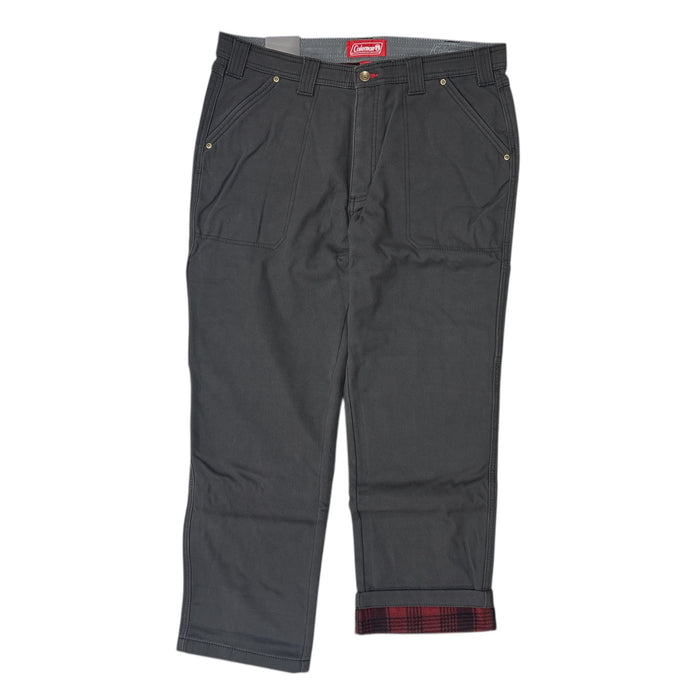 Coleman Men's Extra Warm Durable Canvas Fleece Lined Utility Pant