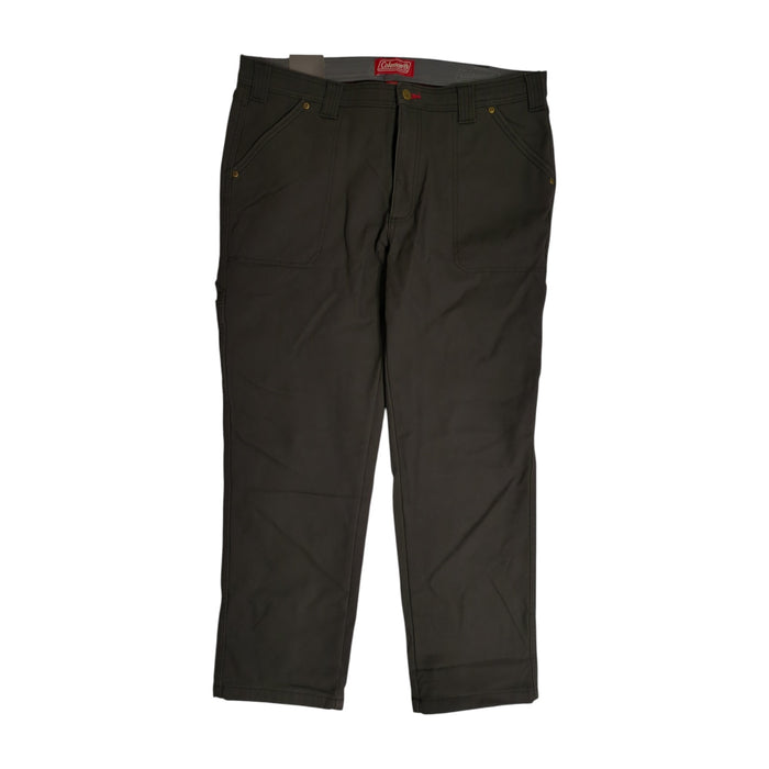 Coleman Men's Extra Warm Durable Canvas Fleece Lined Utility Pant