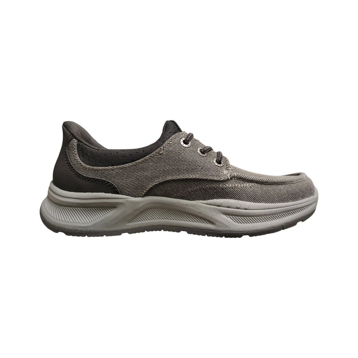 Skechers Men's Canvas Swift Fit Bungee Laced Casual Sneaker, Wide