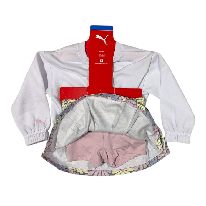 Puma Toddler Girls 2pc Regular Fit Active Sweatshirt & Skort