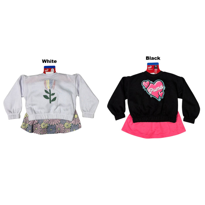 Puma Toddler Girls 2pc Regular Fit Active Sweatshirt & Skort