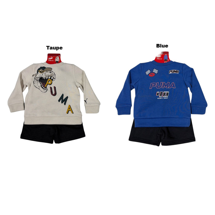 Puma Toddler Boys 2pc Regular Fit Active Sweatshirt & Short Set