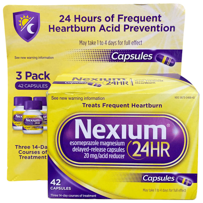 Nexium 24HR Acid Reducer & Heartburn Relief Capsules, 42ct