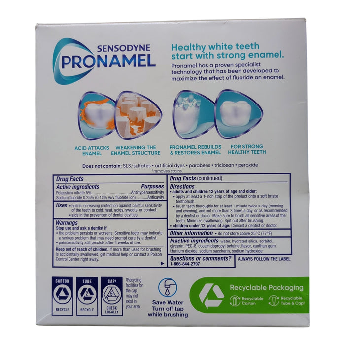 Sensodyne Pronamel Advanced Whitening Toothpaste, Alpine Breeze, 6.5oz., 4 pk