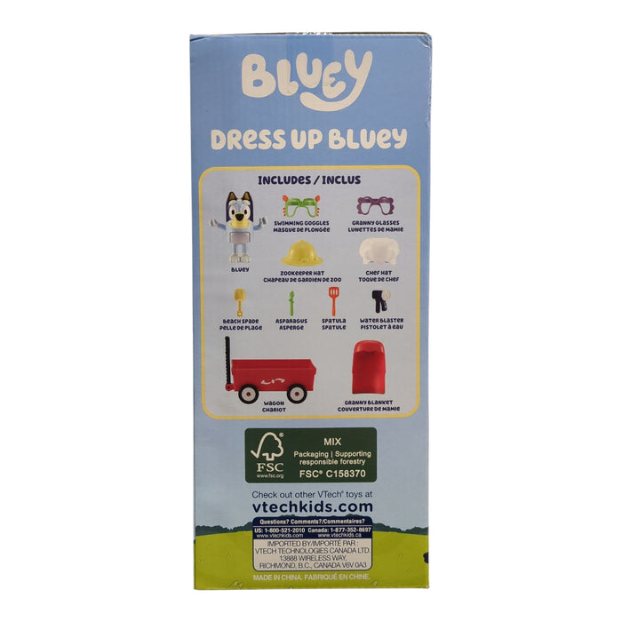 VTech Bluey Dress-Up with 9 Accessories & Wagon