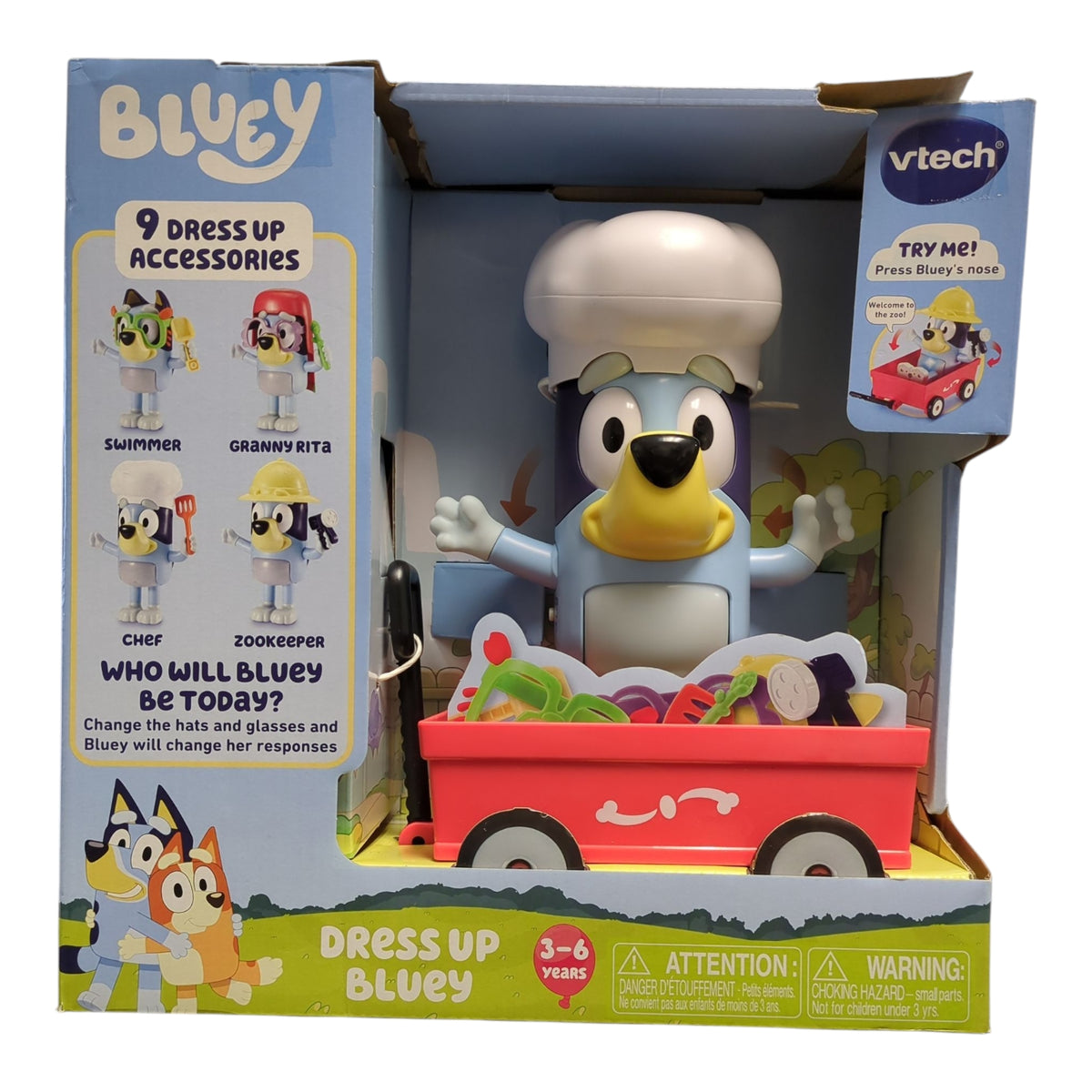 VTech Bluey Dress-Up with 9 Accessories & Wagon — Ewirelessgear