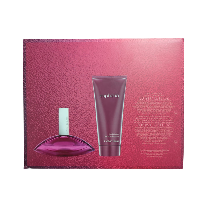Euphoria by Calvin Klein 1.6floz Eau de Parfum, 3.3floz Body Lotion Gift Set